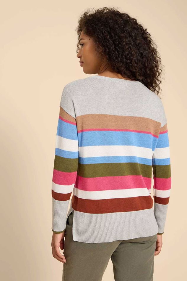 Picture of White Stuff Olive Stripe Jumper - FURTHER REDUCTION!