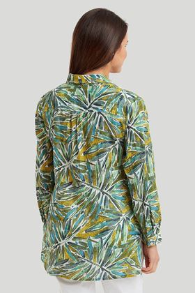 Picture of Adini Amelia Tunic Shirt - Palm House Print - HALF PRICE