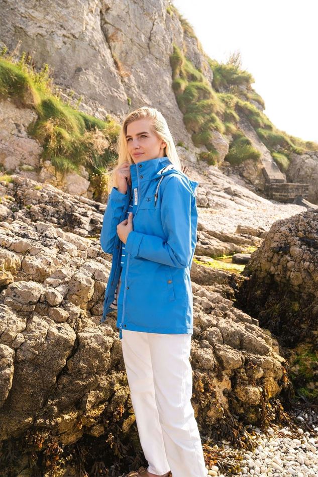 Picture of Lighthouse Beachcomber Coat - Azure Blue - FURTHER REDUCTION!