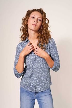 Picture of White Stuff Annie Jersey Shirt -Grey Print