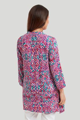 Picture of Adini Panama Shirt - Cusco Print