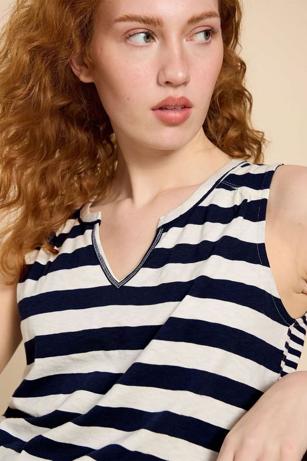 Picture of White Stuff Laila Vest - Navy Stripe FURTHER REDUCTION!