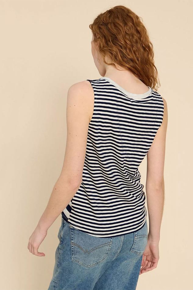 Picture of White Stuff Laila Vest - Navy Stripe FURTHER REDUCTION!